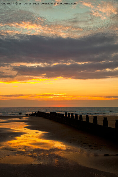 Sunrise over the North Sea Picture Board by Jim Jones