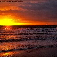 Buy canvas prints of December Seascape in Northumberland by Jim Jones