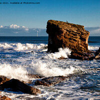 Buy canvas prints of Stormy Sea around Charlie's Garden by Jim Jones