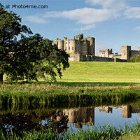 Buy canvas prints of Alnwick Castle Panorama by Jim Jones