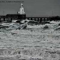 Buy canvas prints of Winter storm in the North Sea by Jim Jones
