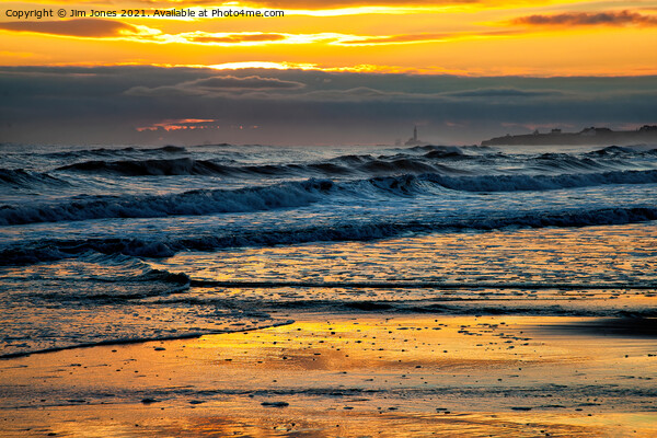 December sunrise over the North Sea Picture Board by Jim Jones