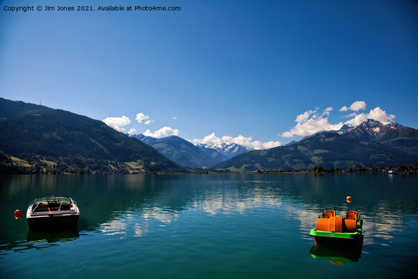 Placid Lake Zell, Austria Picture Board by Jim Jones