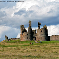 Buy canvas prints of Dunstanburgh Castle in Northumberland by Jim Jones