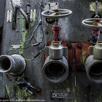 Buy canvas prints of Fire engine rusting away by Ian Jones