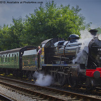 Buy canvas prints of British Steam Train by Ian Jones