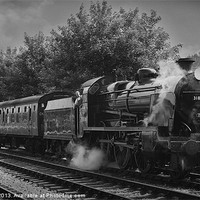 Buy canvas prints of Steam train coming down the tracks by Ian Jones