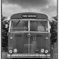 Buy canvas prints of Tired and lonely bus by Ian Jones