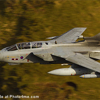 Buy canvas prints of Tornado GR.4A  through Mach Loop by Ian Jones