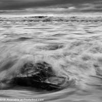 Buy canvas prints of seashore in black and white by Ian Jones