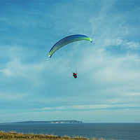 Buy canvas prints of Paragliding in the Solent by Ian Jones