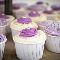 Buy canvas prints of A close up of a cupcake by Victoria Bowie
