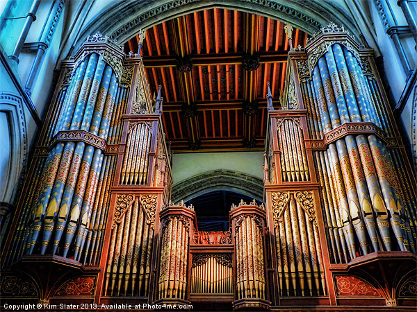 Rochester Cathedral Organ Picture Board by Kim Slater