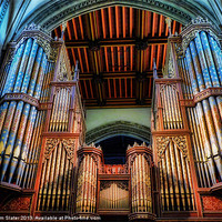 Buy canvas prints of Rochester Cathedral Organ by Kim Slater