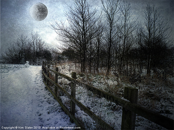 Snow Moon Picture Board by Kim Slater