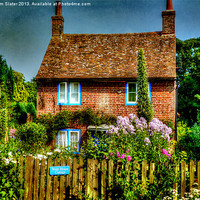 Buy canvas prints of West House Cottage by Kim Slater