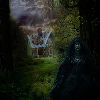 Buy canvas prints of The Witch House by Kim Slater