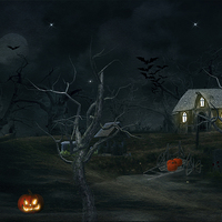 Buy canvas prints of The Haunted Graveyard by Kim Slater
