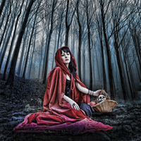 Buy canvas prints of Red Riding Hood by Kim Slater