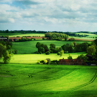 Buy canvas prints of Chartham Downs Road by Kim Slater