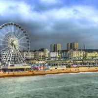Buy canvas prints of  Brighton Seafront by Kim Slater