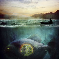 Buy canvas prints of  Something Fishy by Kim Slater