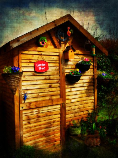 The Garden Shed Picture Board by Kim Slater