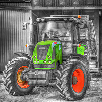 Buy canvas prints of Tractor by Kim Slater
