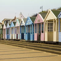 Buy canvas prints of Beach Huts at Southwold by Sudhir Shah