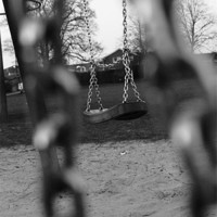 Buy canvas prints of Park swing by tim  barker