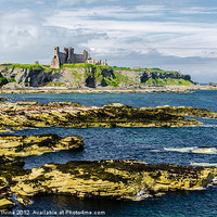 Buy canvas prints of Mighty Tantallon Castle by Richard Irvine