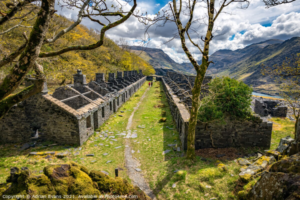 Anglesey Barracks Dinorwic Quarry Llanberis  Picture Board by Adrian Evans