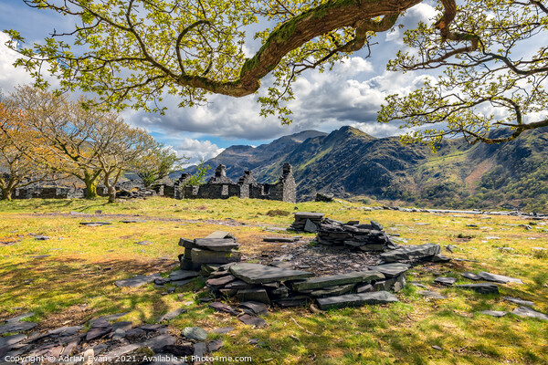 Dinorwic Slate Quarry Llanberis North Wales Picture Board by Adrian Evans