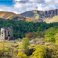 Buy canvas prints of Dolbadarn Castle Llanberis Wales by Adrian Evans