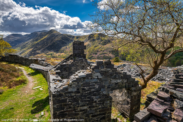Snowdon Quarry Llanberis Wales Picture Board by Adrian Evans
