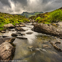 Buy canvas prints of Cwm Idwal Rapids Snowdonia by Adrian Evans