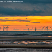 Buy canvas prints of Seascape Sunset Wales by Adrian Evans