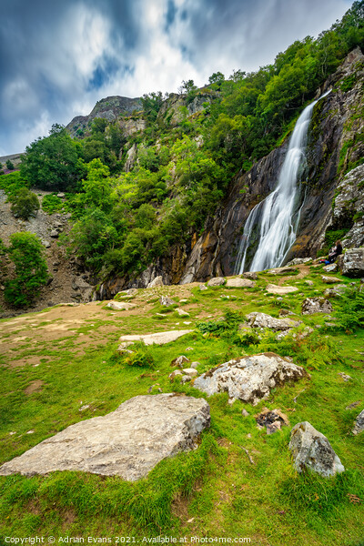 Aber Falls Wales UK Picture Board by Adrian Evans