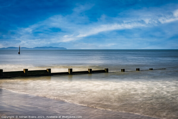 Rhyl Seascape Wales Picture Board by Adrian Evans