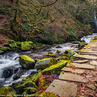 Buy canvas prints of Llanberis Falls Wales by Adrian Evans