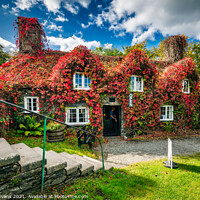Buy canvas prints of Llanrwst Cottage Wales by Adrian Evans
