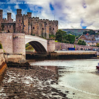 Buy canvas prints of Conwy Castle Wales by Adrian Evans