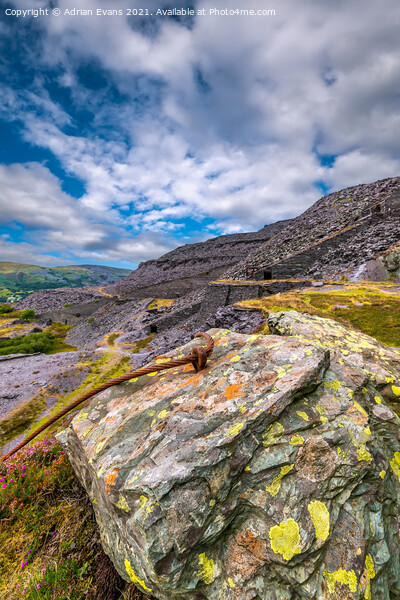 Dinorwic Quarry Llanberis Wales Picture Board by Adrian Evans