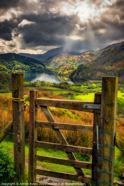 Nant Gwynant Wales Picture Board by Adrian Evans