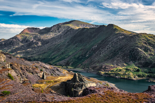 Snowdon Mountain from Slate Quarry Picture Board by Adrian Evans