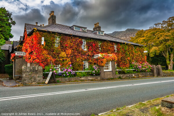 Snowdon Hotel Wales Picture Board by Adrian Evans