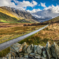 Buy canvas prints of Nant Ffrancon Pass Snowdonia  by Adrian Evans