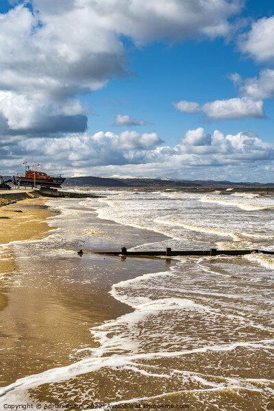 Rhyl Seascape Picture Board by Adrian Evans