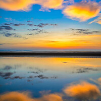 Buy canvas prints of Rhyl Ocean Sunset by Adrian Evans