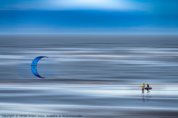 Kite Surfers  Picture Board by Adrian Evans